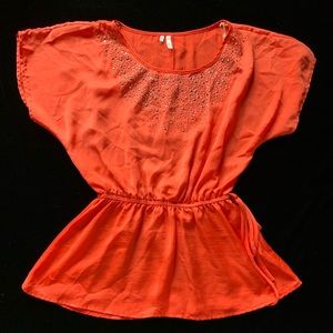 🛍Coral dress shirt